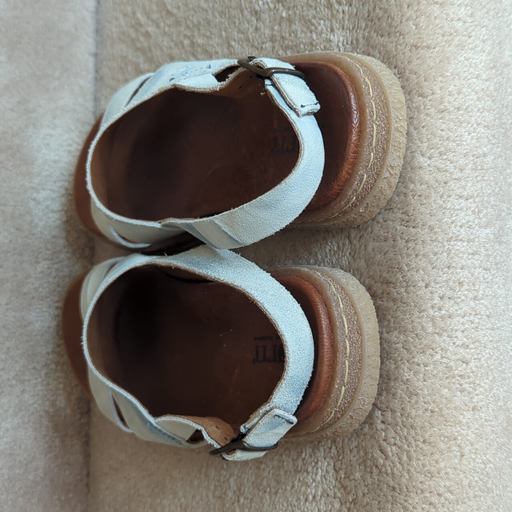 Born Carah Suede Leather Comfort Sandals 7 / 38 Light Blue - Picture 16 of 16